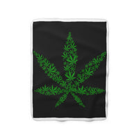 Sherpa Weed Fleece Blanket