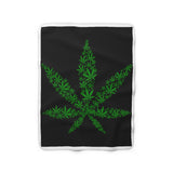 Sherpa Weed Fleece Blanket