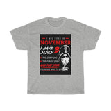 November Unisex Heavy Cotton Tee