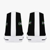 Classic HIGH-Top Canvas Shoes - White/Black