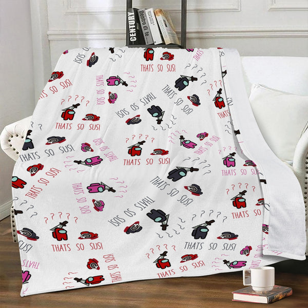 Thats sus Trends Dual-sided Stitched Fleece Blanket