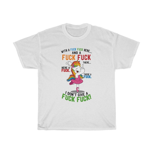 FF Here Unicorn Unisex Heavy Cotton Tee