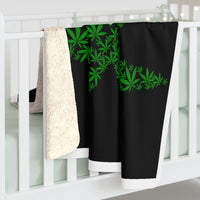 Sherpa Weed Fleece Blanket